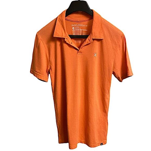 Hurley Men’s Size Medium Golf Polo Orange Classiccore Basic Classic - Picture 1 of 6